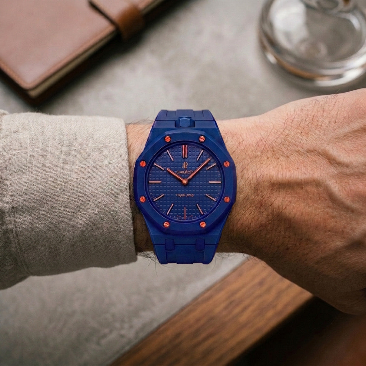 Apex Pop Sport Strap — Orenji Hachi (Navy Blue)