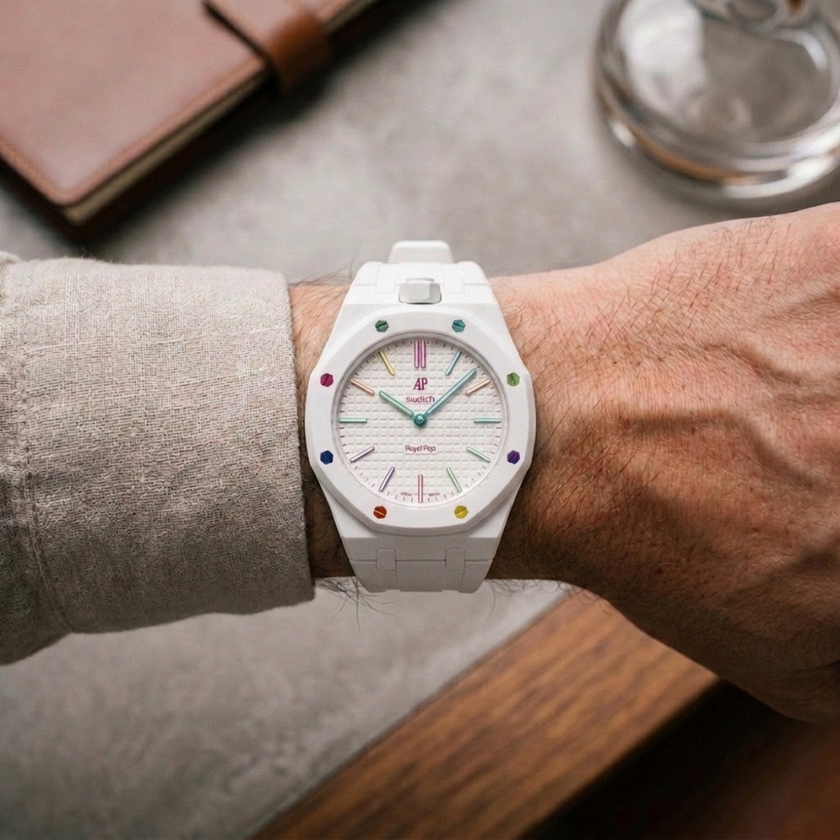 Apex Pop Sport Strap — Huit Blanc (White)