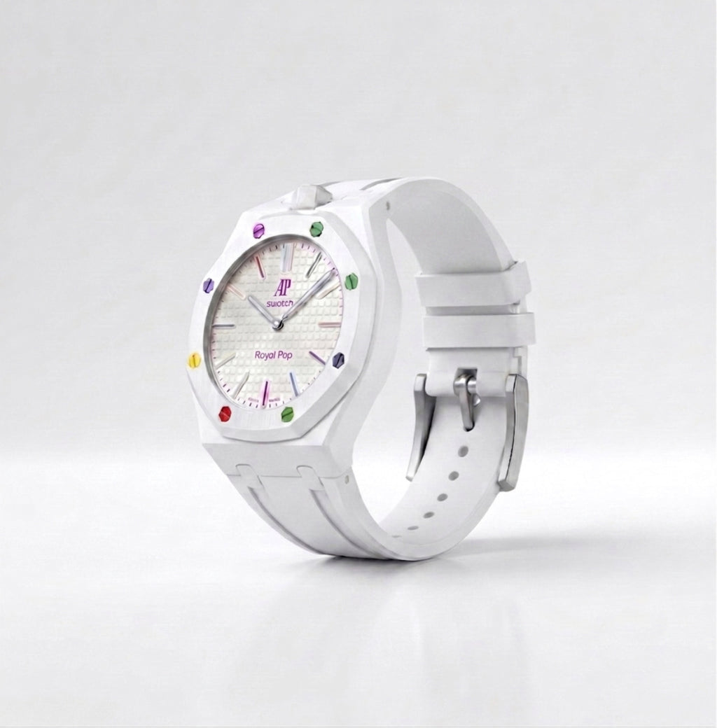 Apex Pop Sport Strap — Huit Blanc (White)