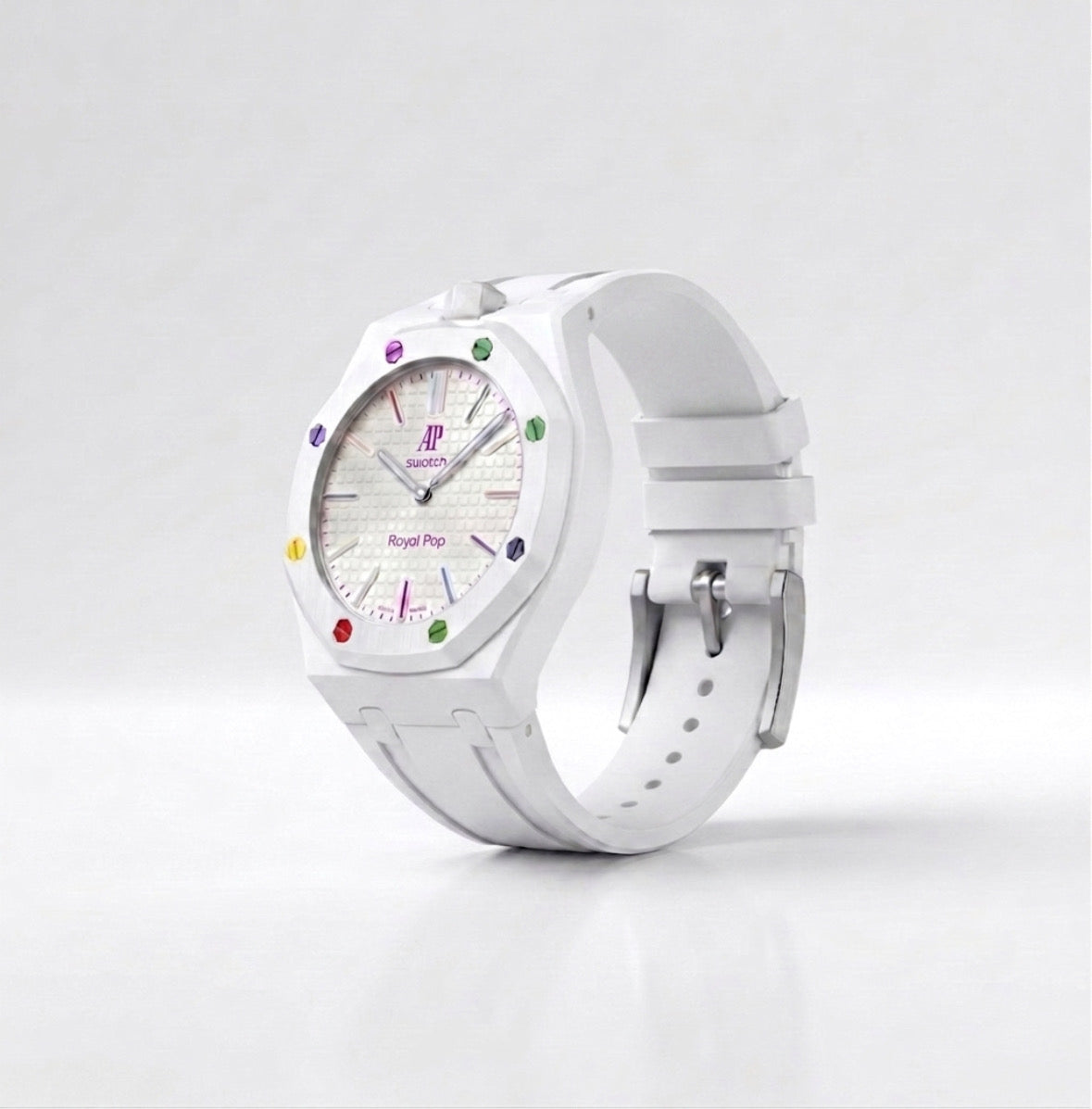 Apex Pop Sport Strap — Huit Blanc (White)