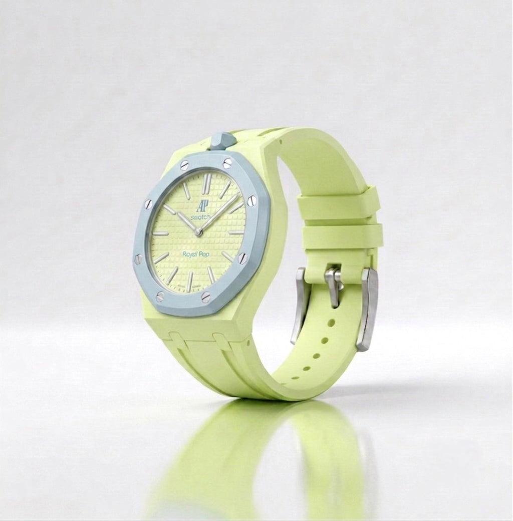 Apex Pop Sport Strap — Blaue Acht (Lime Green)