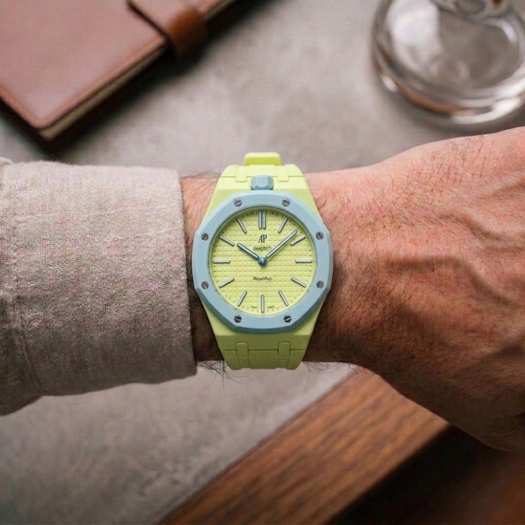 Apex Pop Sport Strap — Blaue Acht (Lime Green)